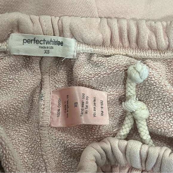 Perfectwhitetee Cotton Light Pink Jogger Pants XS ($110) - Picture 3 of 3
